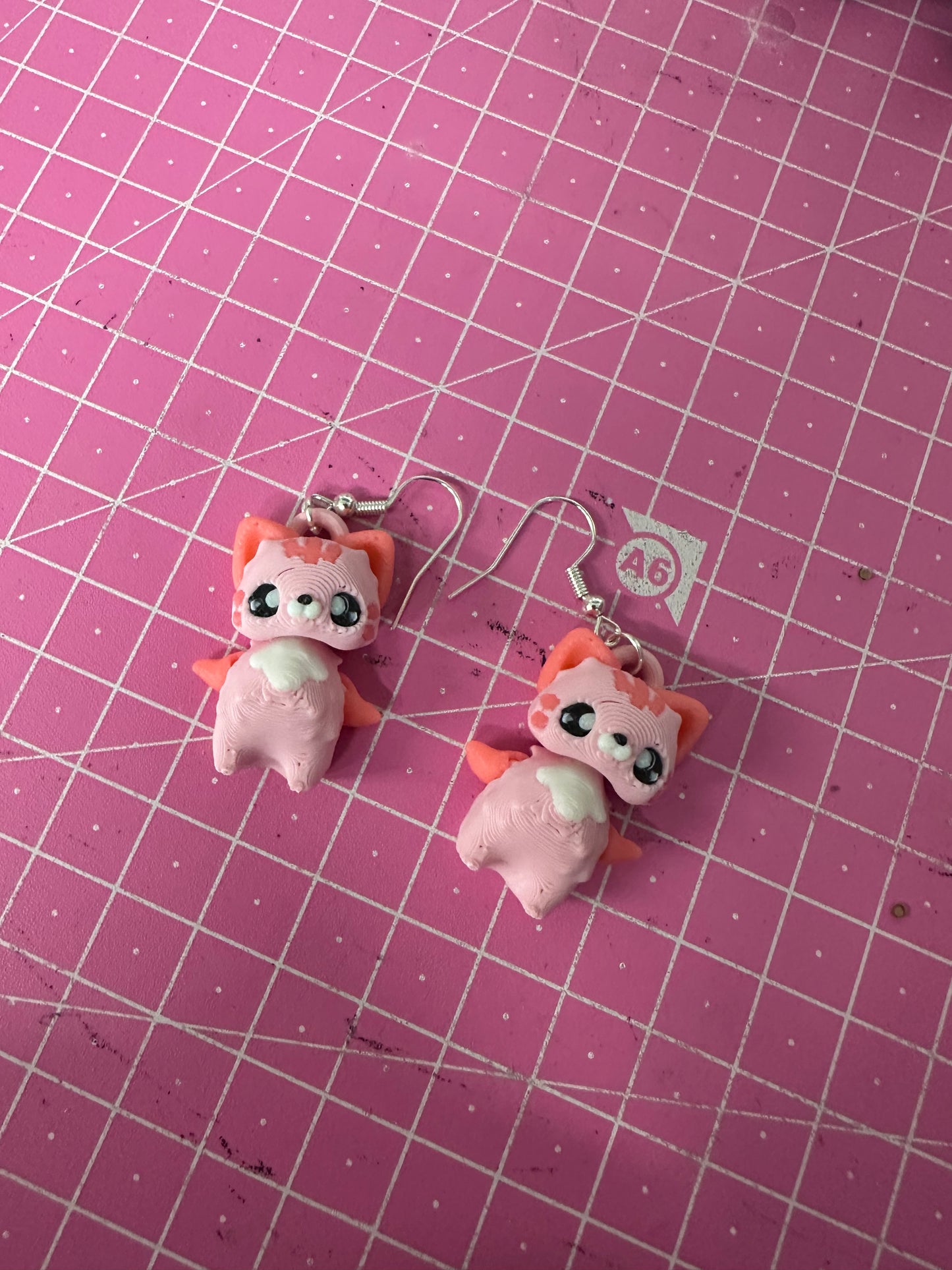 Cat Pixie Ohrringe – Magischer Ohrschmuck im Fantasy-Stil Layers in Green