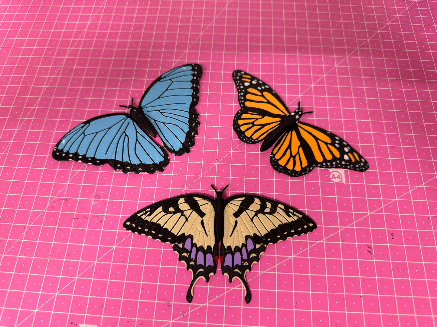 Butterfly Magnete – 3er Pack bunte Schmetterlings-Deko ForgeCore