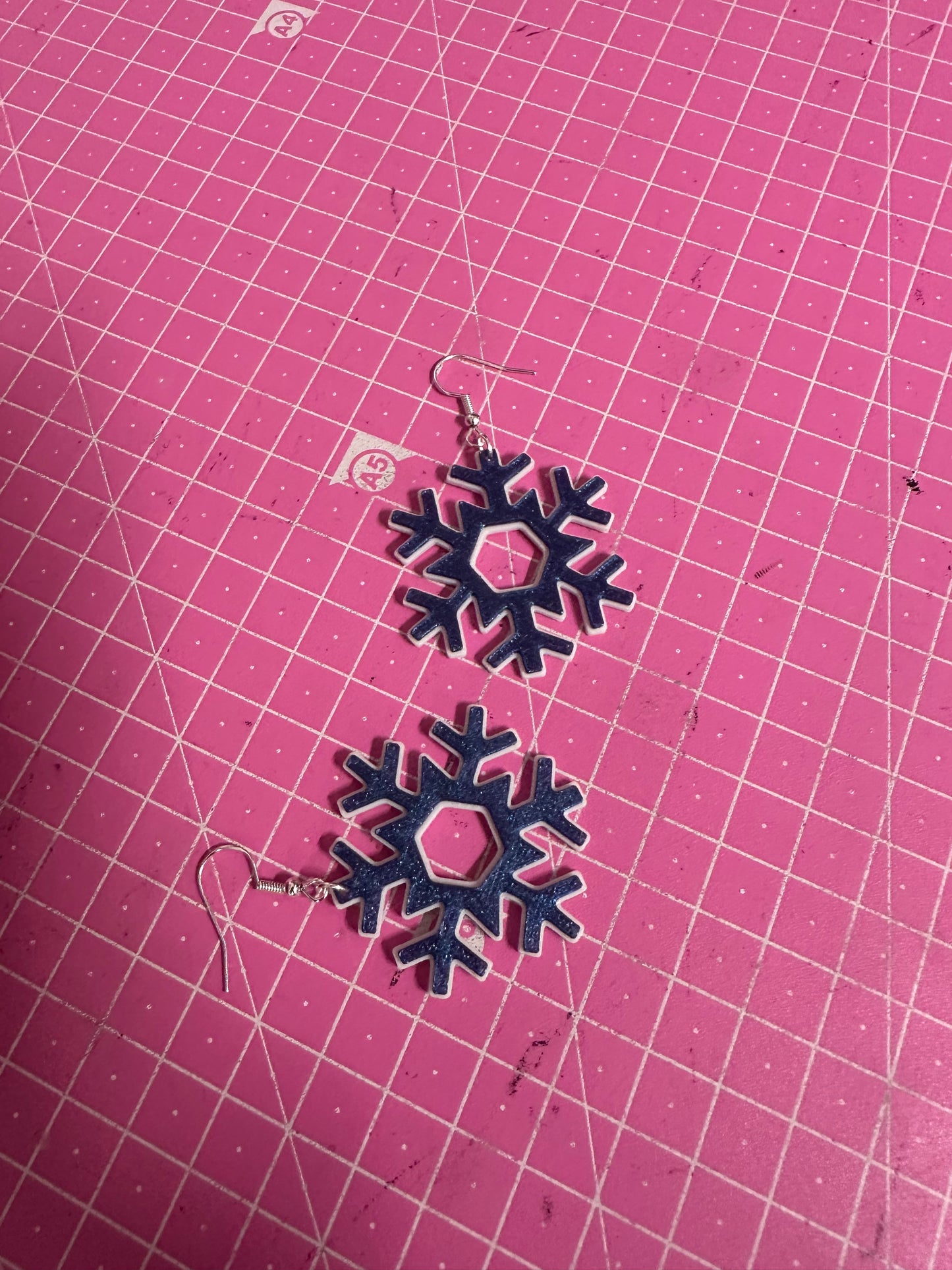 Snowflake Earring – Eleganter Winterzauber für deine Ohren 3D Miss Prints