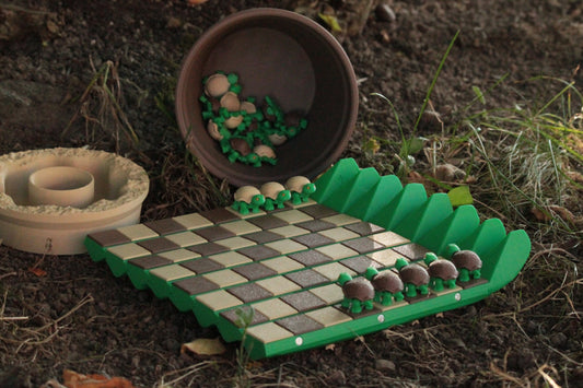 Cackti Chess Set + Damenfiguren & Aufbewahrung – Einzigartiges Fantasy-Schach ForgeCore