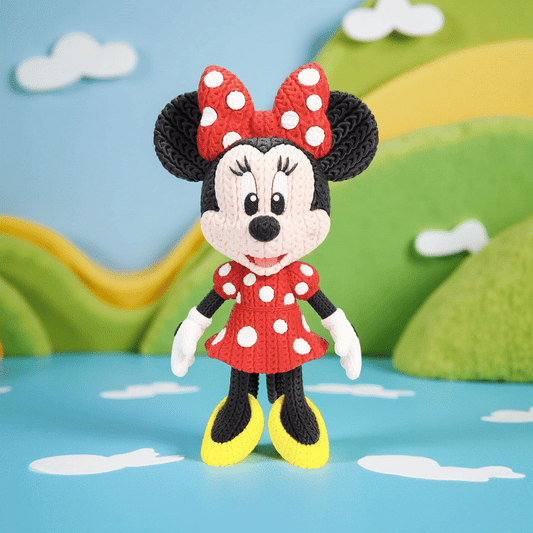 Knitted Classic Bow Mouse – Eleganter Cartoon-Charakter im cozy Stricklook Whale 3D Studio Whale 3D Studio