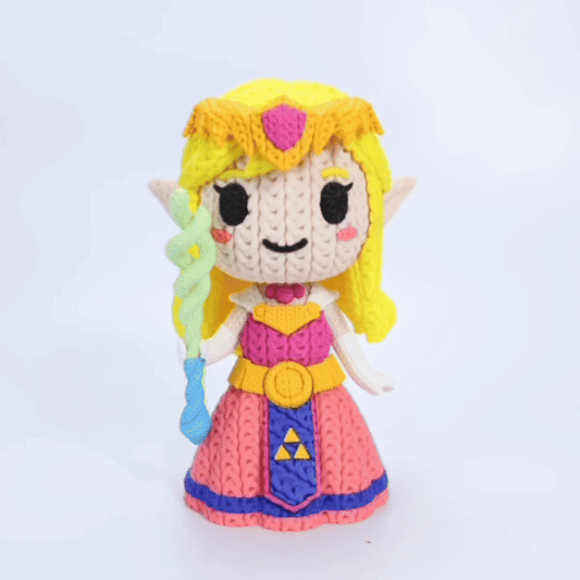 Knitted Royal Forest Princess – Elegante Fantasy-Heldin im cozy Stricklook Whale 3D Studio