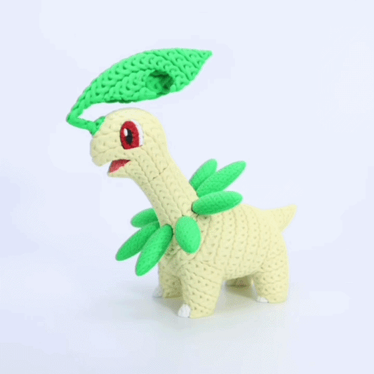 Knitted Leaf Creature – Cozy Sammlerfigur im Stricklook Whale 3D Studio