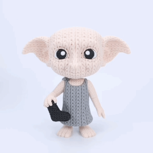 Hauself im Stricklook – Magische Sammlerfigur mit Herz Whale 3D Studio