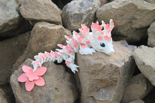 Baby Cherry Blossom Dragon Cinderwing3D – Enchanting Springtime Dragon