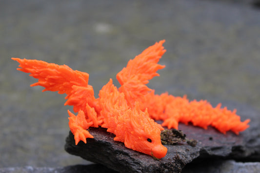 Phoenix Dragon with Wings – A Fiery Masterpiece Cinderwing3D