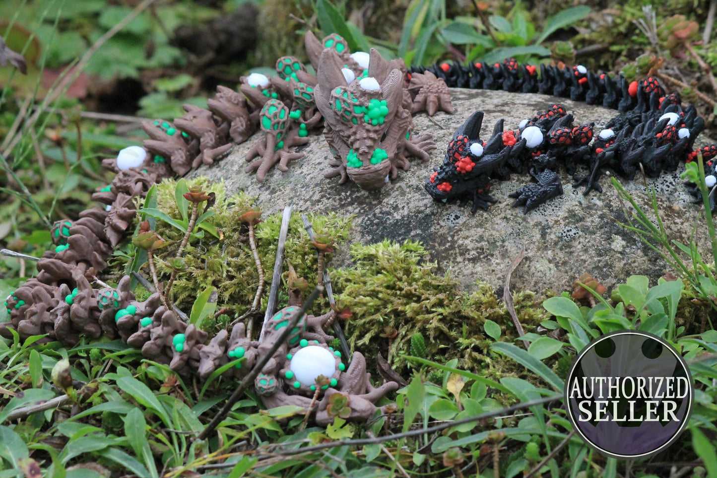 Infested Dragon – Gruseliger Halloween-Drachen mit Glow-in-the-Dark-Effekt | Cinderwing3D Design