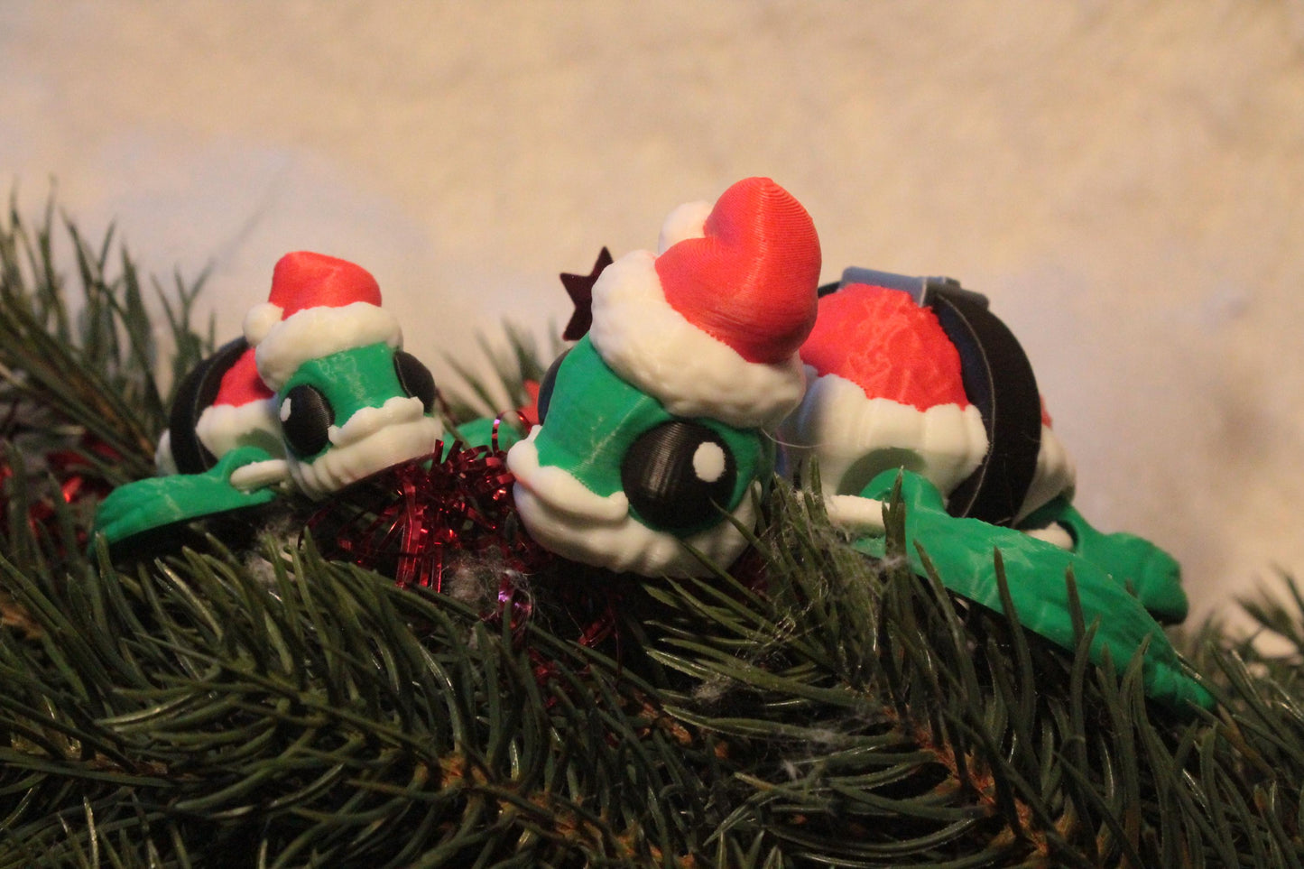 Festliche Weihnachts-Schildkröte – Weihnachtszauber in Tierform Cinderwing3D