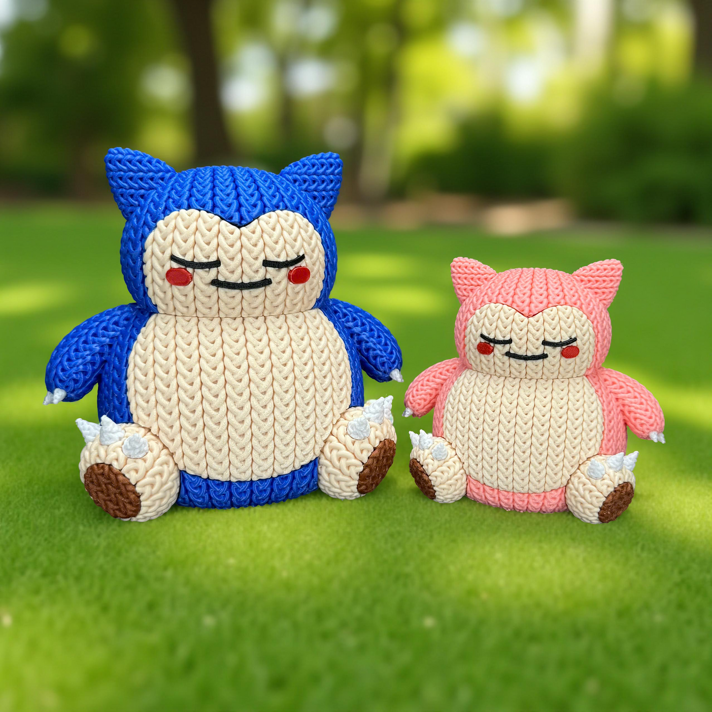 Knitted Sleepy Giant – Cozy Monster Fanart Figur Whale 3D Studio