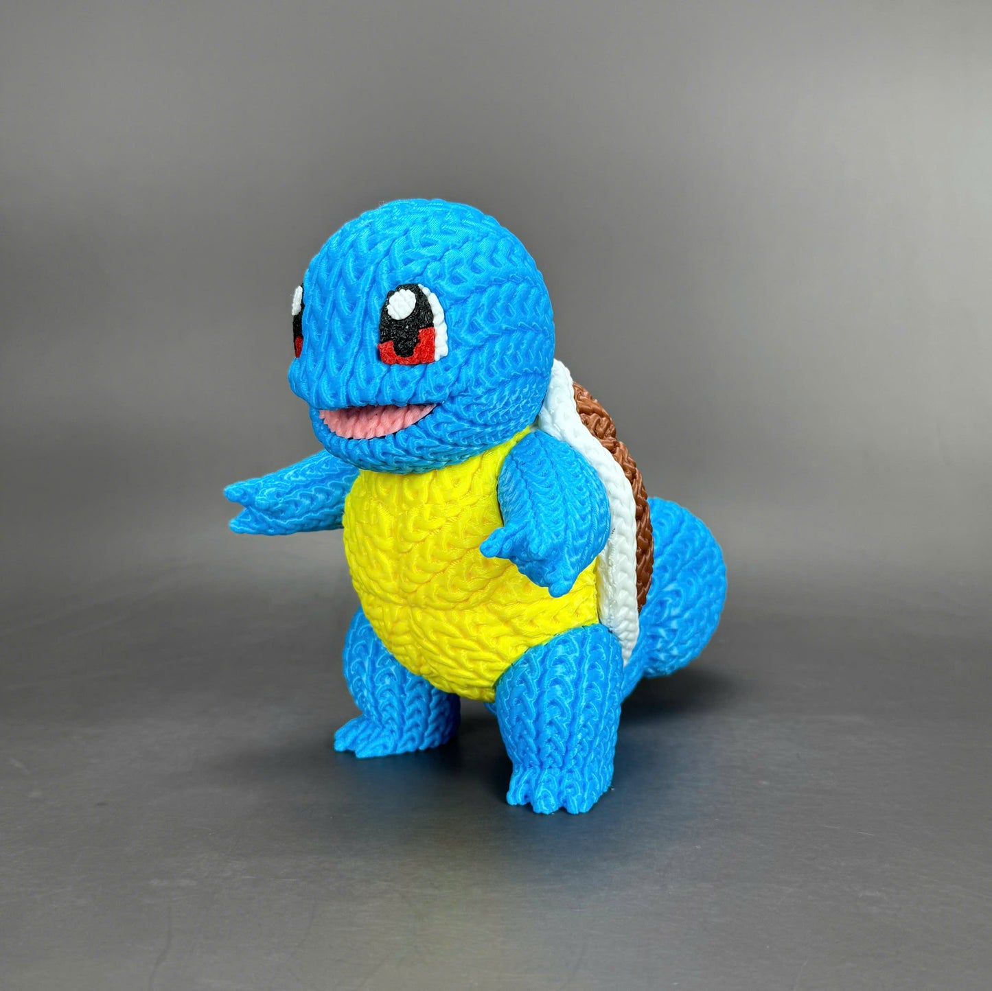 Knitted Water Turtle Buddy – Cozy Monster Fanart Figur Whale 3D Studio