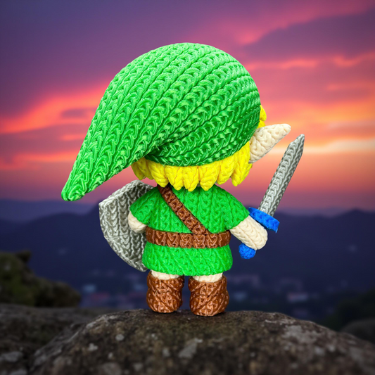 Knitted Forest Hero – Cozy Fantasy Fanart Figur Whale 3D Studio