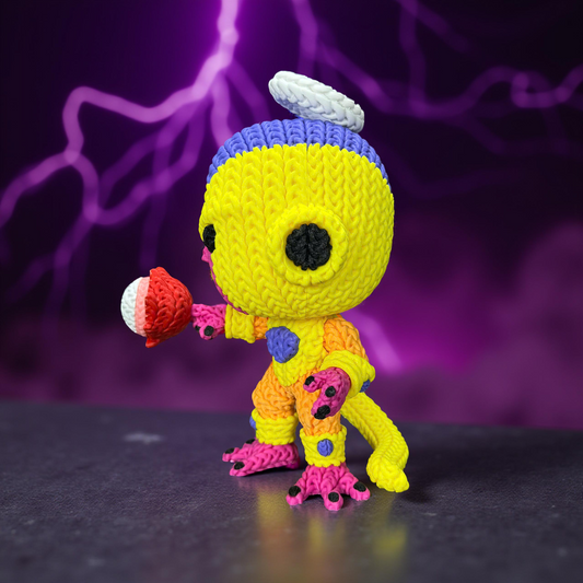 Knitted Golden Tyrant – Cozy Anime Fanart Figur Whale 3D Studio