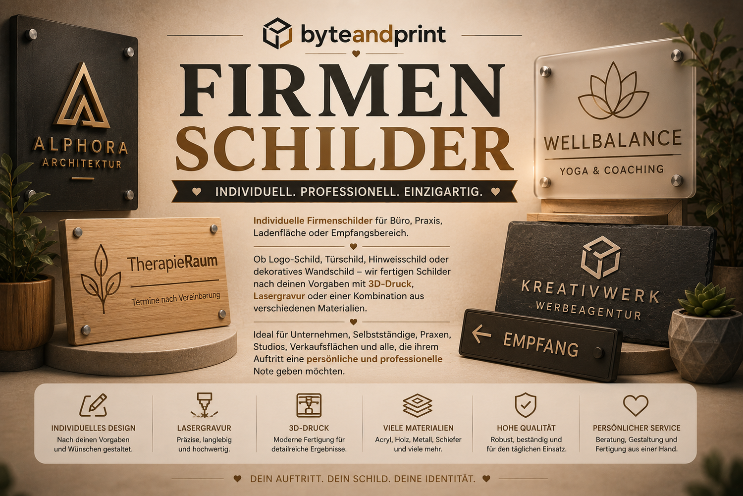 Firmenschilder