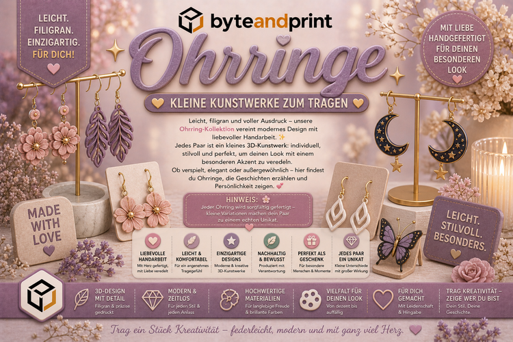 💫 Ohrringe – kleine Kunstwerke zum Tragen