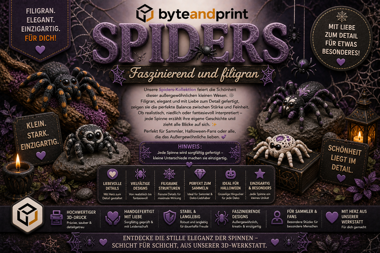 🕷️ Spiders – Faszinierend und filigran