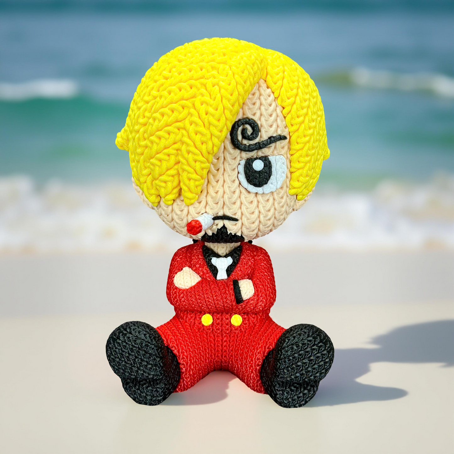 Knitted Fire Cook – Cozy Anime Fanart Figur Whale 3D Studio