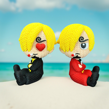 Knitted Fire Cook – Cozy Anime Fanart Figur Whale 3D Studio