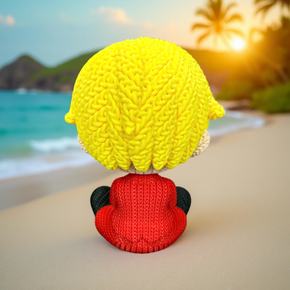 Knitted Fire Cook – Cozy Anime Fanart Figur Whale 3D Studio