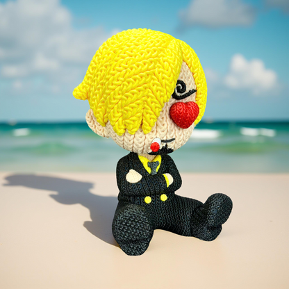 Knitted Fire Cook – Cozy Anime Fanart Figur Whale 3D Studio