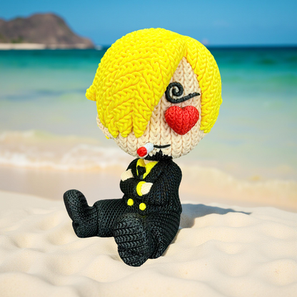 Knitted Fire Cook – Cozy Anime Fanart Figur Whale 3D Studio