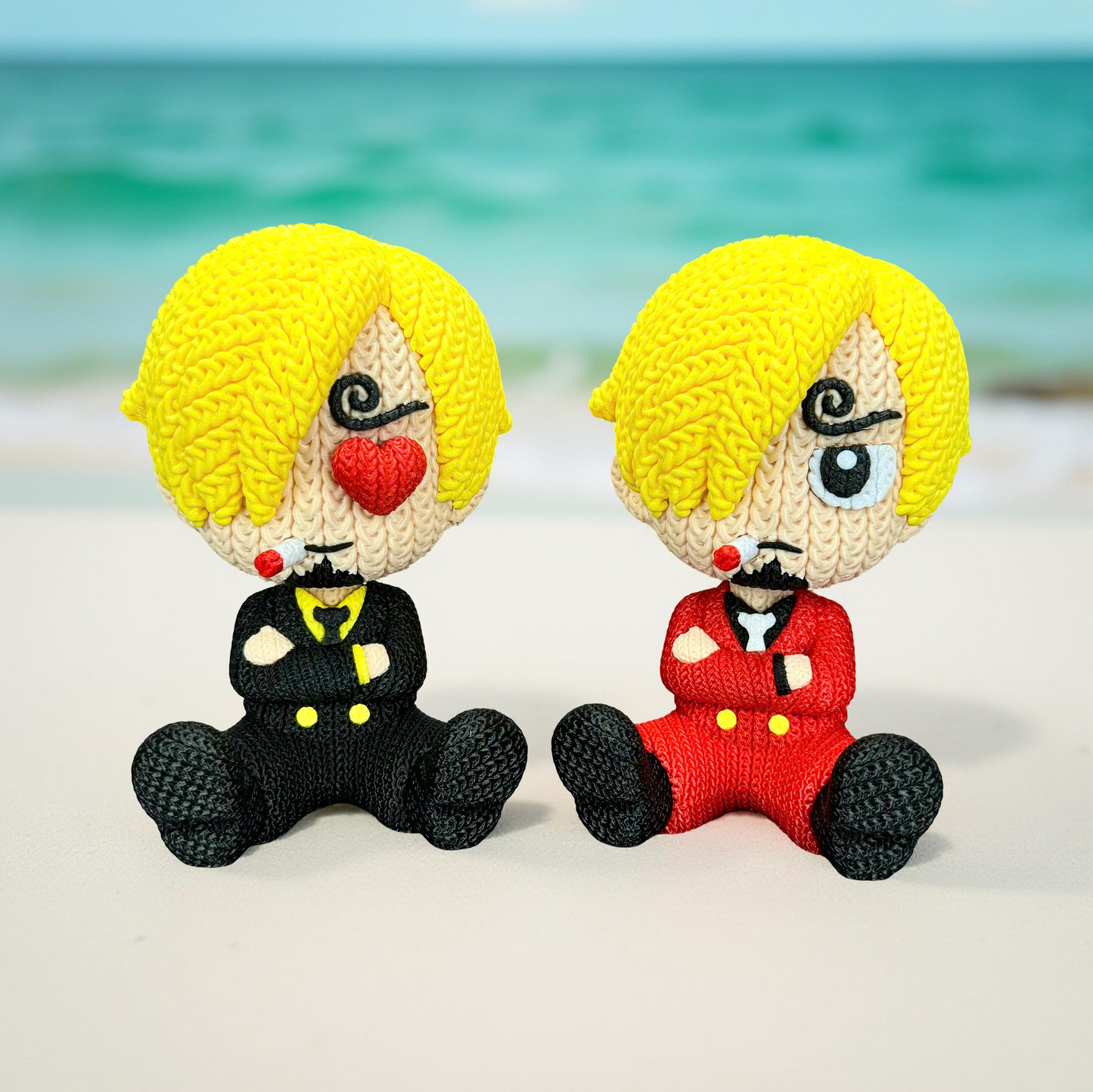 Knitted Fire Cook – Cozy Anime Fanart Figur Whale 3D Studio