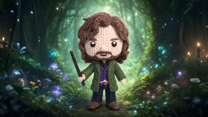 Knitted Rebel Wizard – Cozy Sammlerfigur im Stricklook Whale 3D Studio