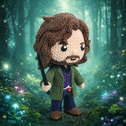 Knitted Rebel Wizard – Cozy Sammlerfigur im Stricklook Whale 3D Studio