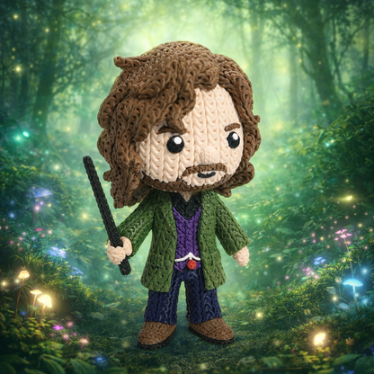Knitted Rebel Wizard – Cozy Sammlerfigur im Stricklook Whale 3D Studio