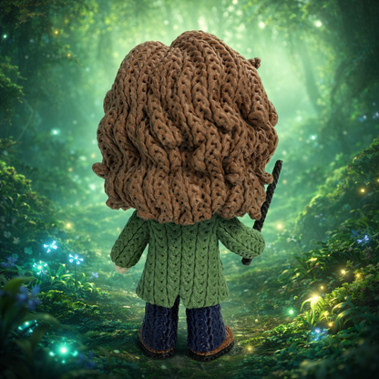 Knitted Rebel Wizard – Cozy Sammlerfigur im Stricklook Whale 3D Studio