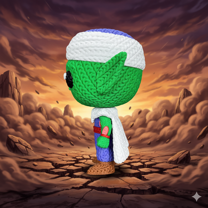 Knitted Mystic Warrior – Cozy Anime Fanart Figur Whale 3D Studio