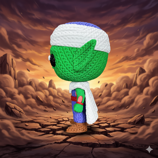 Knitted Mystic Warrior – Cozy Anime Fanart Figur Whale 3D Studio