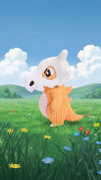 Knitted Bone Creature – Cozy Monster Fanart Figur Whale 3D Studio