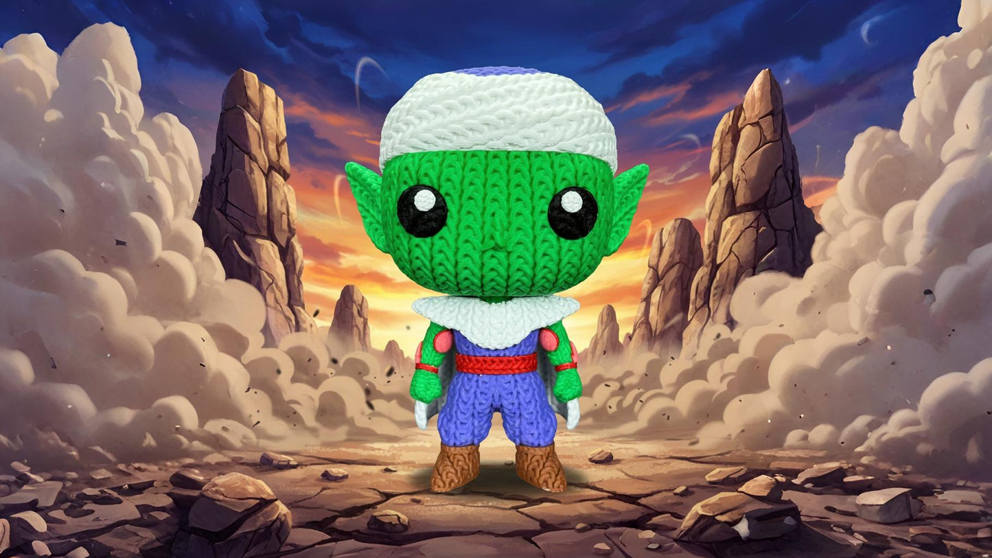 Knitted Mystic Warrior – Cozy Anime Fanart Figur Whale 3D Studio