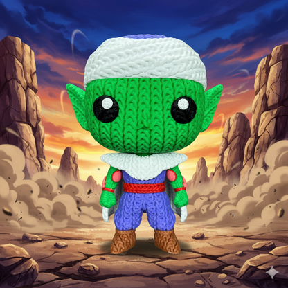 Knitted Mystic Warrior – Cozy Anime Fanart Figur Whale 3D Studio