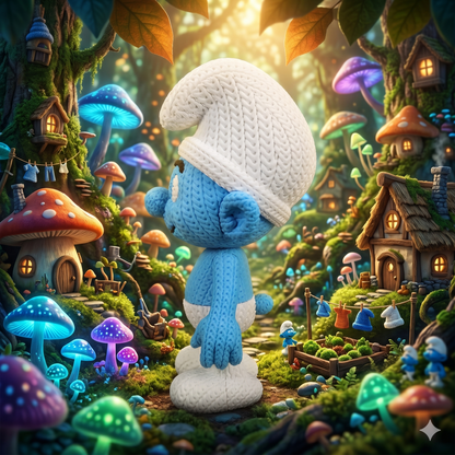 Kleiner Waldbewohner im Stricklook – Niedliche Sammlerfigur mit Kultcharme Whale 3D Studio