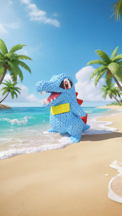 Knitted Water Creature – Cozy Sammlerfigur im Stricklook Whale 3D Studio