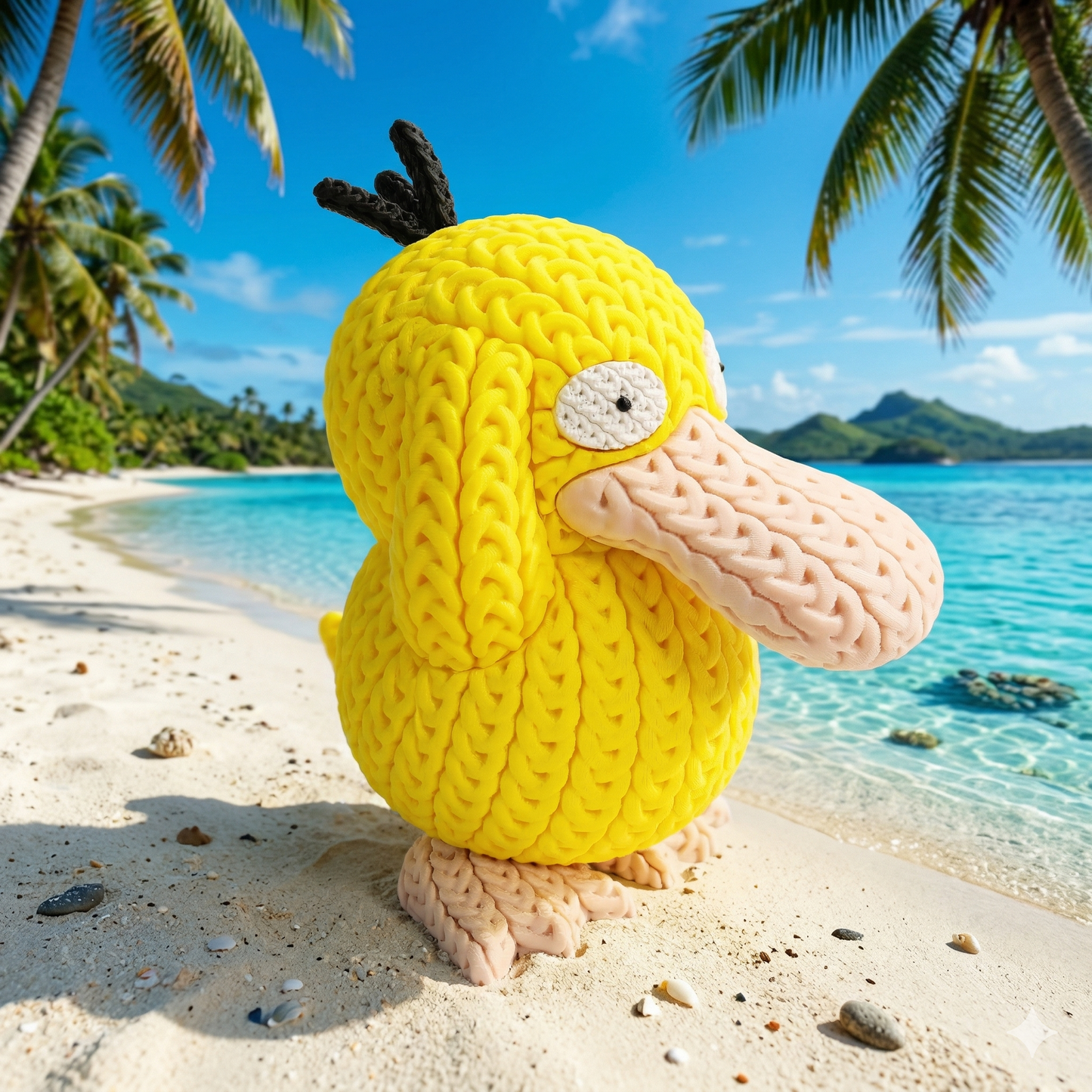 Knitted Monster – Verwirrter Wasserfreund im Strick-Look Whale 3D Studio