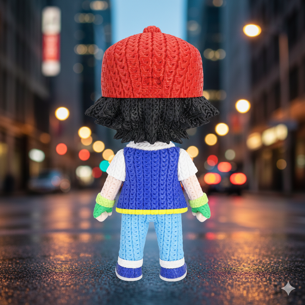 Knitted Young Trainer – Cozy Sammlerfigur im Stricklook Whale 3D Studio