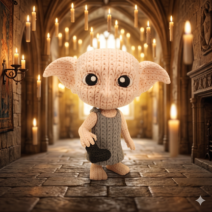 Hauself im Stricklook – Magische Sammlerfigur mit Herz Whale 3D Studio