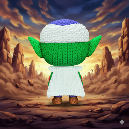 Knitted Mystic Warrior – Cozy Anime Fanart Figur Whale 3D Studio