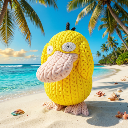 Knitted Monster – Verwirrter Wasserfreund im Strick-Look Whale 3D Studio