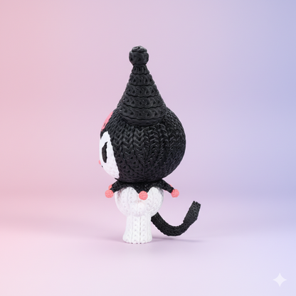 Knitted Mischief Bunny – Frecher Gothic-Charakter im cozy Stricklook Whale 3D Studio