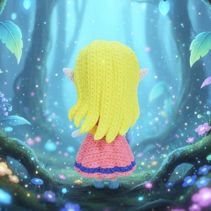 Knitted Royal Forest Princess – Elegante Fantasy-Heldin im cozy Stricklook Whale 3D Studio