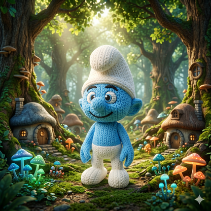 Kleiner Waldbewohner im Stricklook – Niedliche Sammlerfigur mit Kultcharme Whale 3D Studio