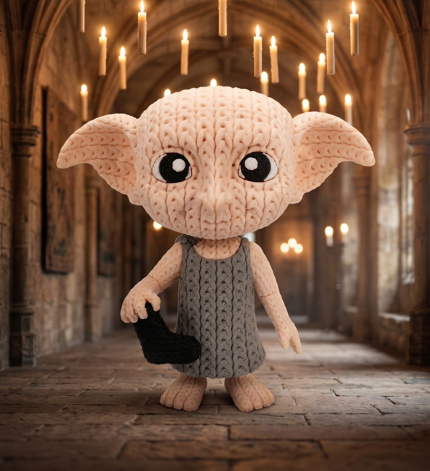Hauself im Stricklook – Magische Sammlerfigur mit Herz Whale 3D Studio