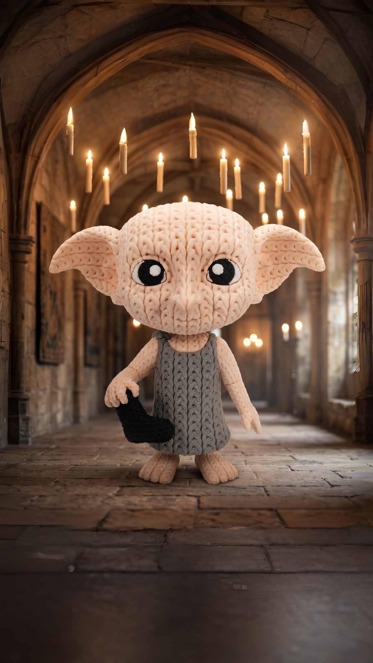 Hauself im Stricklook – Magische Sammlerfigur mit Herz Whale 3D Studio