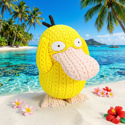 Knitted Monster – Verwirrter Wasserfreund im Strick-Look Whale 3D Studio
