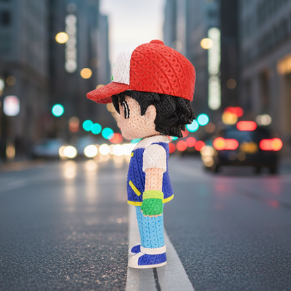 Knitted Young Trainer – Cozy Sammlerfigur im Stricklook Whale 3D Studio