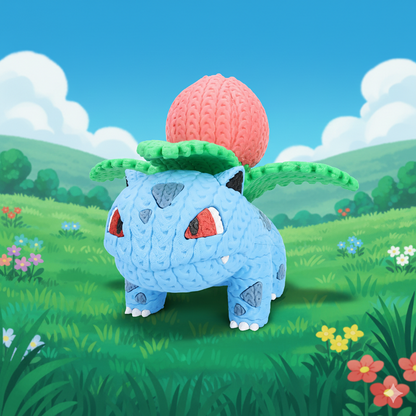 Knitted Plant Guardian – Naturverbundener Game-Charakter im cozy Stricklook Whale 3D Studio