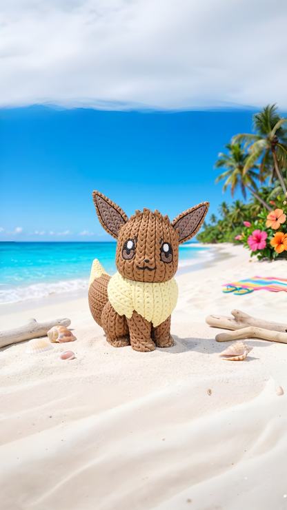 Flauschiges Taschenwesen im Stricklook – Niedliche Sammlerfigur voller Charme Whale 3D Studio